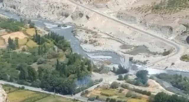 কিরগিজস্তানে একে-সু নদীর উপর একটি গুরুত্বপূর্ণ সেতু ধ্বংস