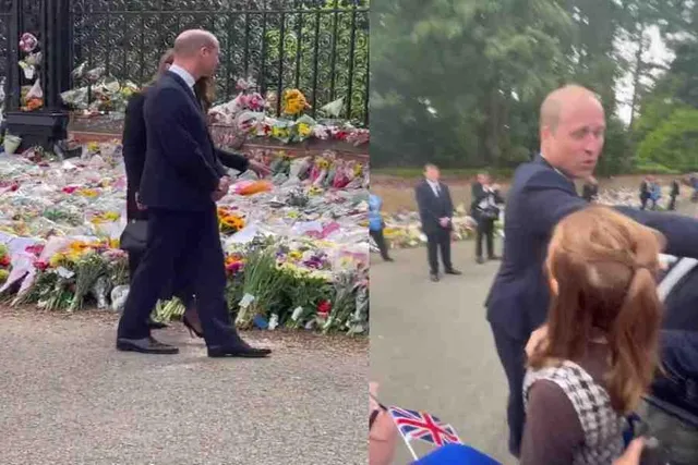 রানীকে শ্রদ্ধা জানিয়ে স্কুলের শিশুদের সঙ্গে দেখা করলেন প্রিন্স উইলিয়াম এবং প্রিন্সেস কেট