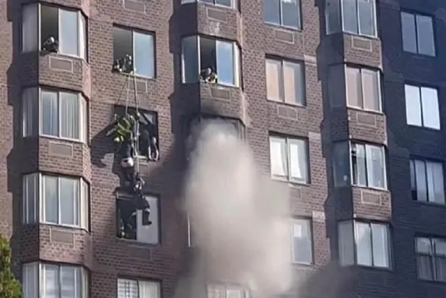 ম্যানহাটনে অগ্নিকাণ্ড