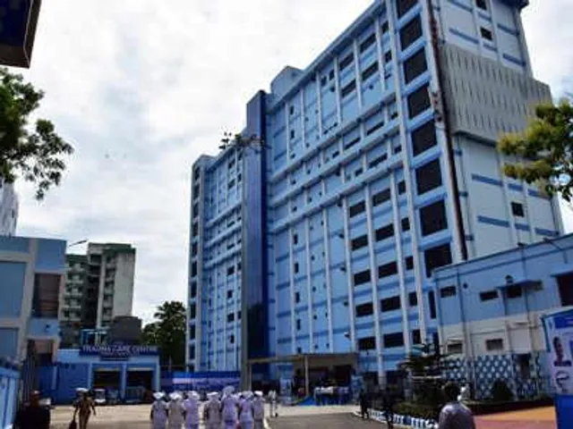 এসএসকেএম-এর সামনে সরগরম পরিস্থিতি