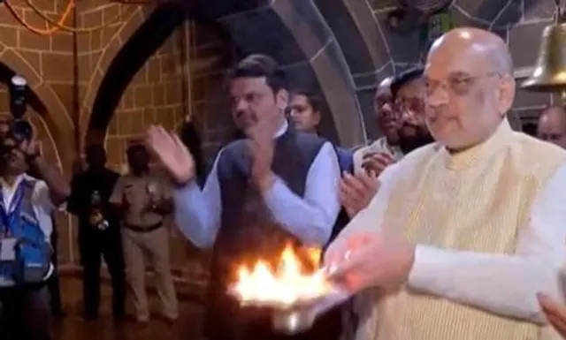 পুনের ওমকারেশ্বর মন্দিরে অমিত শাহ