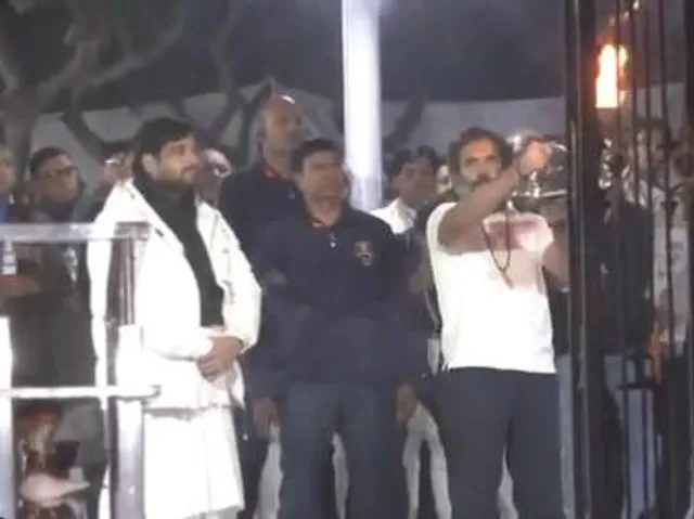 ভারত জোড়ো যাত্রার সময় কুরুক্ষেত্রের ব্রহ্ম সরোবরে আরতি করলেন রাহুল গান্ধী, দেখুন ভিডিও