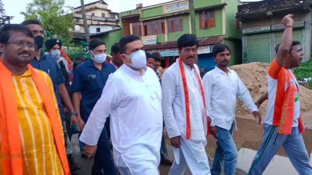 দাসপুরে বিজেপি যুব মোর্চার সভায় শুভেন্দু অধিকারী