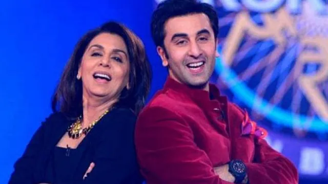 মায়ের সাথে শুটিংয়ে ব্যাস্ত রণবীর কপূর ভাইরাল ছবি