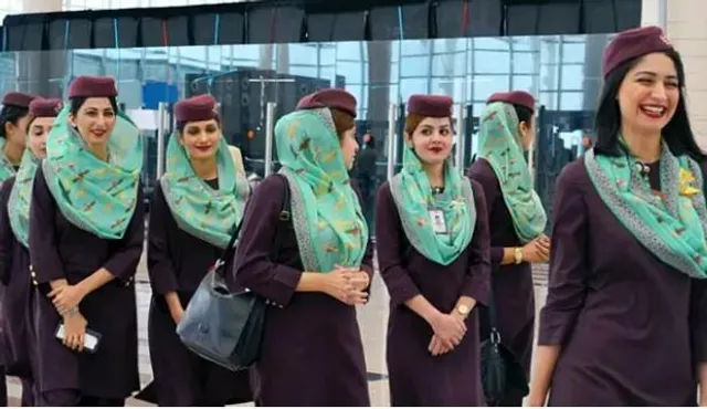 কেবিন ক্রুদের সঠিক পোশাক পরার নির্দেশনা পিআইএ-র