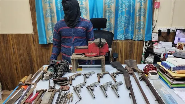 কুলতলিতে উদ্ধার হল বোমা-অস্ত্র