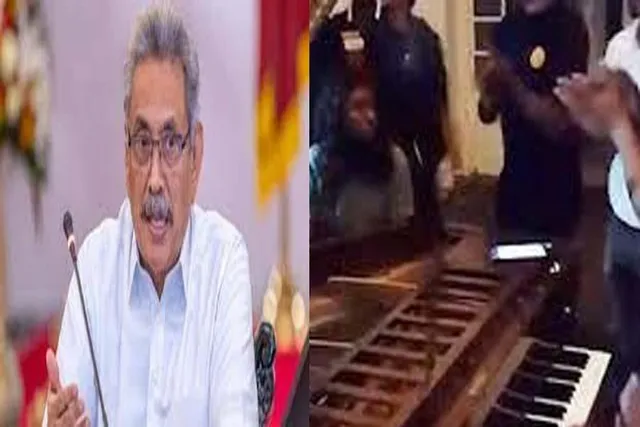 রাষ্ট্রপতি ভবনে পিয়ানোয় সুর তুললেন বিক্ষোভকারীরা