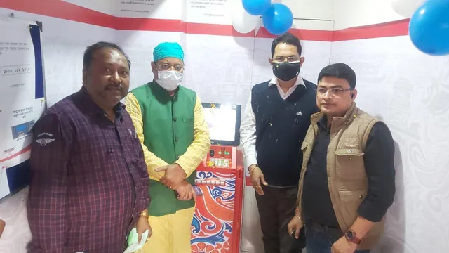 একসঙ্গে চারটি এটিএমের উদ্ধোধন করলেন মন্ত্রী হুমায়ুন কবীর