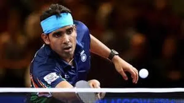 টেবিল টেনিসের তৃতীয় রাউন্ডে শরথকমল