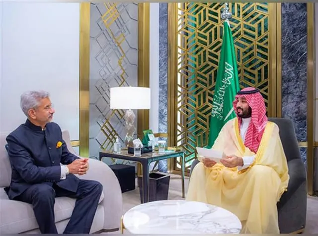 জেদ্দায় সৌদি আরবের ক্রাউন প্রিন্স মোহাম্মদ বিন সালমানের সঙ্গে সাক্ষাৎ করলেন জয়শঙ্কর