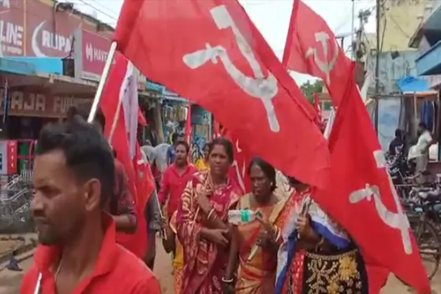 অনুব্রত মণ্ডলের গ্রেফতারির খুশিতে সিপিআইএমের মিছিল