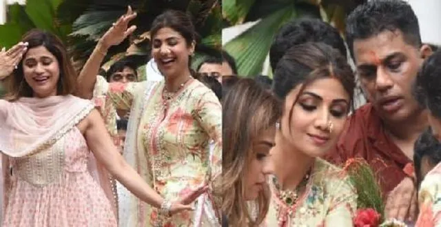 গণপতি বিসর্জনের সময় নাচে মাতলেন শিল্পা শেট্টি রইল ভিডিও