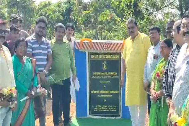 হাই মাস্ট লাইট টাওয়ার এর উদ্বোধন করলেন বিধায়ক