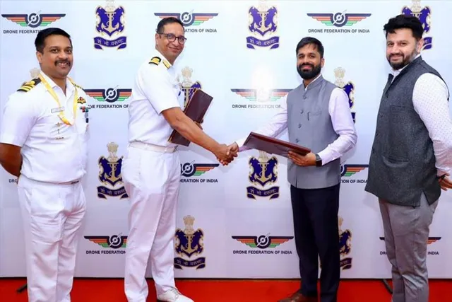 হাত মেলালো নৌবাহিনী ও ড্রোন ফেডারেশন অফ ইন্ডিয়া