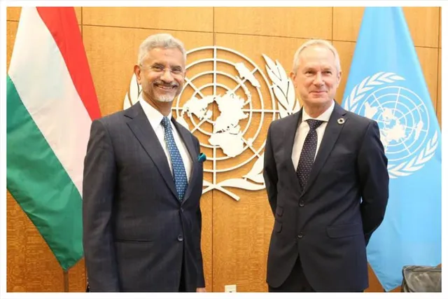 জাতিসংঘের  সাধারণ পরিষদের সভাপতির সঙ্গে দেখা করলেন ভারতের পররাষ্ট্রমন্ত্রী