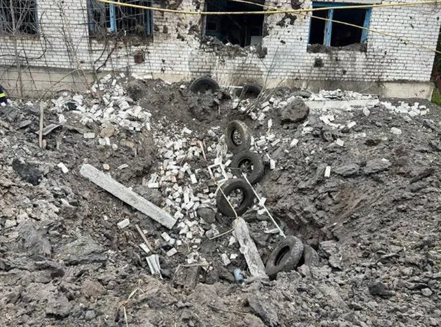 জাপোরিঝিয়ার একটি স্কুলে রুশ রকেট হামলা