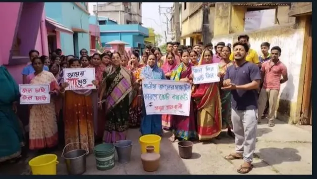 পানীয় জলের দাবীতে ভোট বয়কটের হুঁশিয়ারি