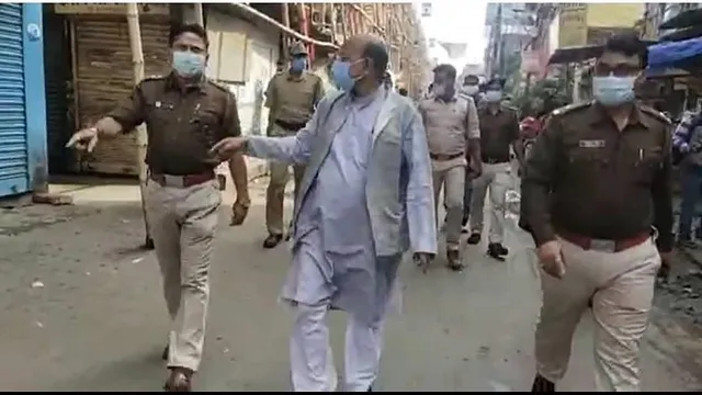 মধ্যমগ্রামে শুরু হল আংশিক লকডাউন