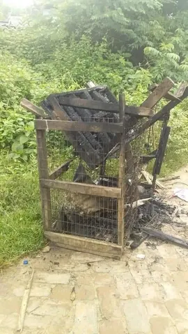 দোকানে আগুন,বাড়িঘর ভাঙচুর থমথমে ত্রিপুরার চড়িলাম