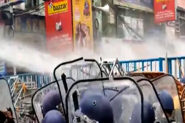 বিজেপির নবান্ন অভিযানে পুলিশের ভূমিকা নিয়ে প্রশ্ন তুললেন বিজেপি নেতা