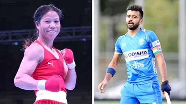 মেরি কম, মনপ্রীত সিং টোকিয়ো অলিম্পিকের উদ্বোধনী অনুষ্ঠানে ভারতের পতাকা বাহক