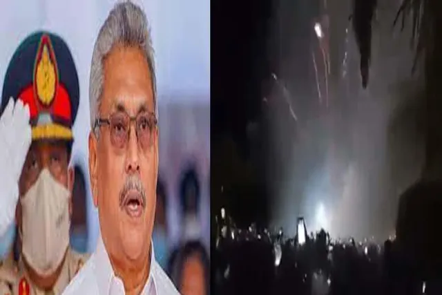 বাজি ফাটিয়ে ব্যান্ডপার্টি বাজিয়ে উদযাপন