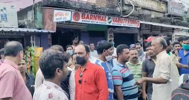 বহুলায় বিক্ষোভ  ব্যাঙ্ক গ্রাহকদের