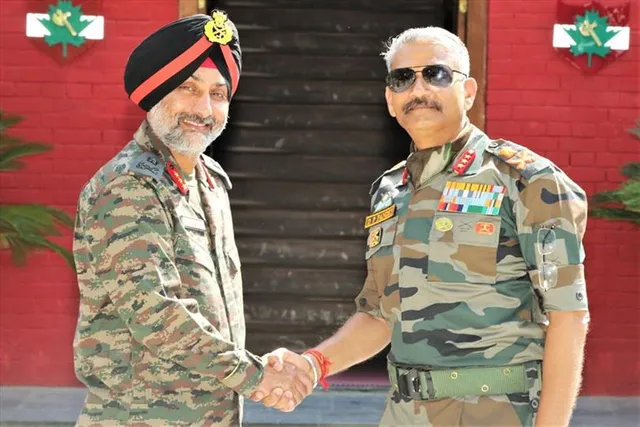 চিনার কর্পসের কমান্ড গ্রহণ করলেন অমরদীপ সিং আউজলা