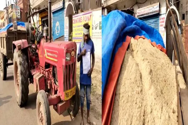 বাজেয়াপ্ত করা হল ২ টি বালি বোঝাই ট্রাক্টর