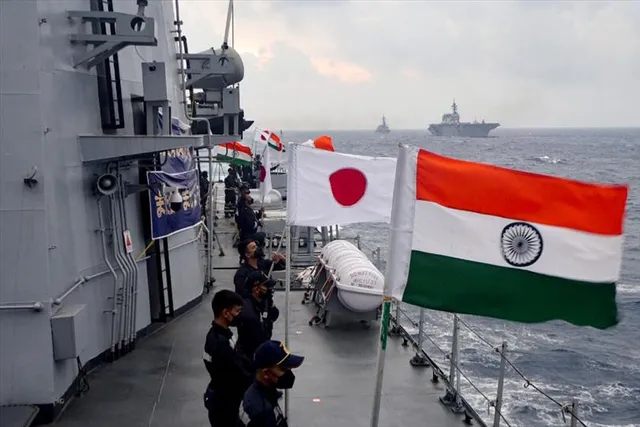 বঙ্গোপসাগরে শেষ হল ভারত-জাপানের যৌথ মহড়া