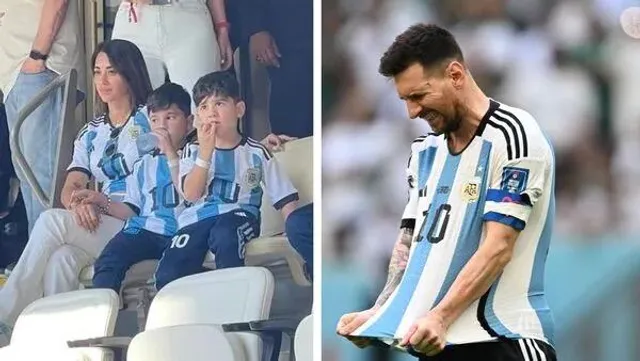 সৌদির কাছে হারের পরে কান্না মেসির মেজো ছেলের
