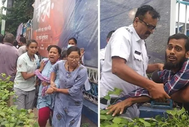 টেট উত্তীর্ণদের দফায় দফায় বিক্ষোভ হাজরা মোড়ে