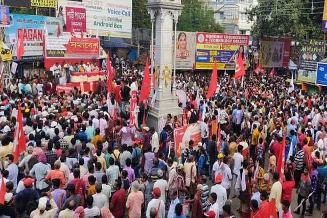 বামেদের কর্মসূচি ঘিরে রণক্ষেত্র চেহারা নিল পূর্ব বর্ধমান