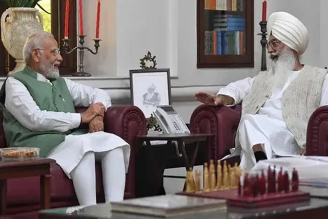 ডেরা প্রধান বাবা গুরিন্দর ধিলোনের সঙ্গে দেখা করলেন প্রধানমন্ত্রী