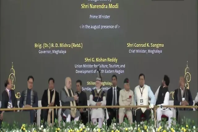 মেঘালয়ে বিভিন্ন উন্নয়নমূলক প্রকল্পের উদ্বোধন করলেন নরেন্দ্র মোদী