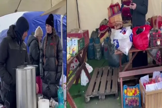 ইউক্রেনীয় শরণার্থী ও বিদেশি নাগরিকদের পাশে রেড ক্রস ভলেন্টিয়ার