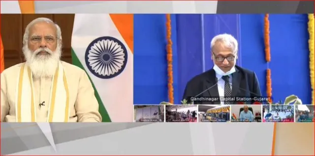 গুজরাটে বিভিন্ন প্রকল্পের  উদ্বোধন করছেন প্রধানমন্ত্রী, দেখুন