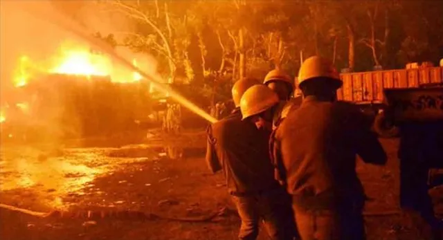 নবান্নের কাছে সরকারি অফিসে আগুন