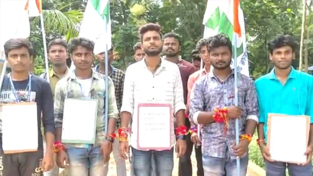 ইডি-সিবিআইয়ের নিরপেক্ষ তদন্তের দাবিতে পথে তৃণমূলের ছাত্র নেতারা