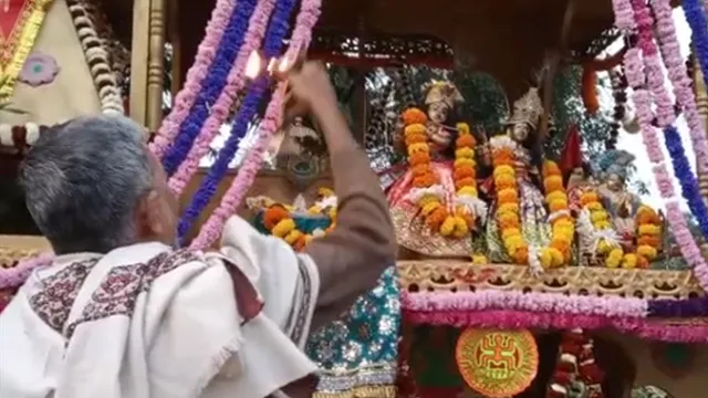 মাঘী পূর্নীমায় ৩০০ বছরের রঘুনাথজীউ মন্দিরের রথযাত্রা