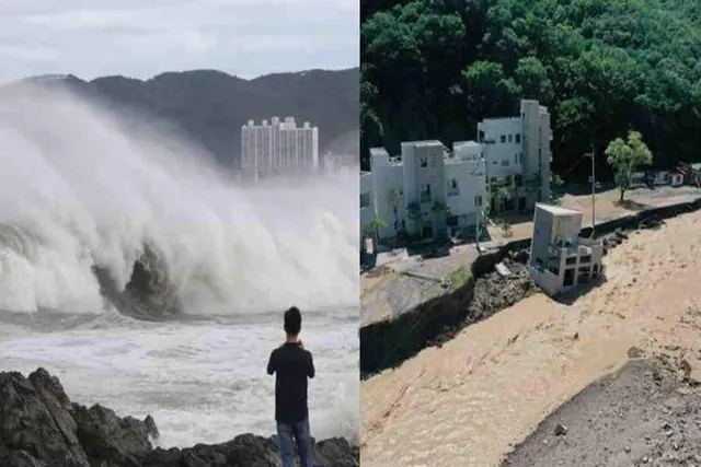 দক্ষিণ কোরিয়ায় টাইফুন, দেখুন টাইফুনের ফলে দক্ষিণ কোরিয়ার অবস্থার ভিডিও