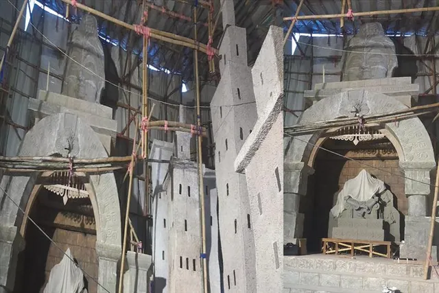 মণ্ডপ খোলামেলা হলেও বৃষ্টি কোনো 'সমস্যা'ই নয় ৪১ পল্লীর কাছে