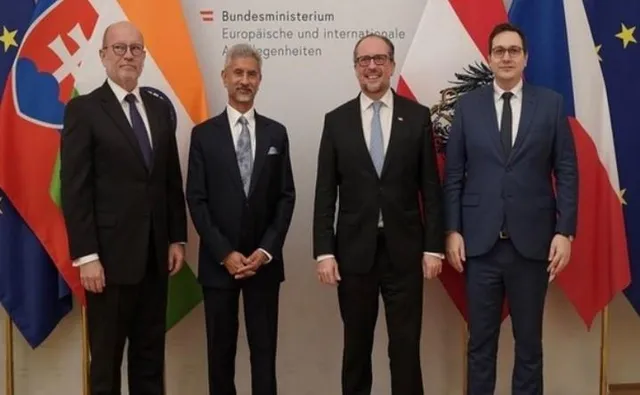 জয়শঙ্কর অস্ট্রিয়া, চেক, স্লোভাক প্রজাতন্ত্রের সহযোগীদের সঙ্গে স্লাভকভ ফর্ম্যাটে বৈঠক করেছেন