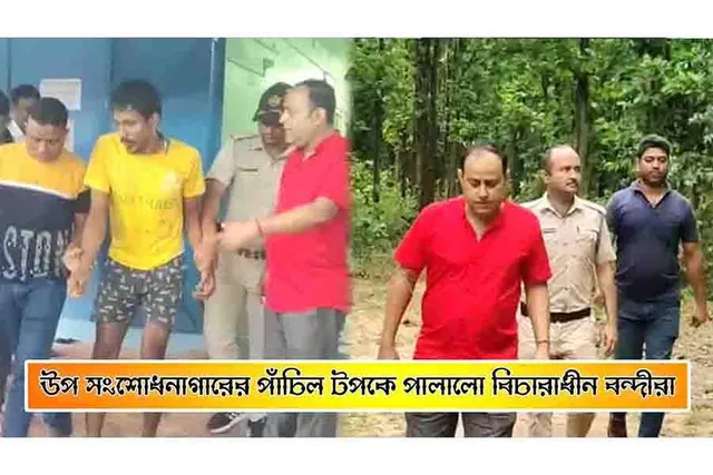 উপ সংশোধনাগারের পাঁচিল টপকে পালালো বিচারাধীন বন্দীরা