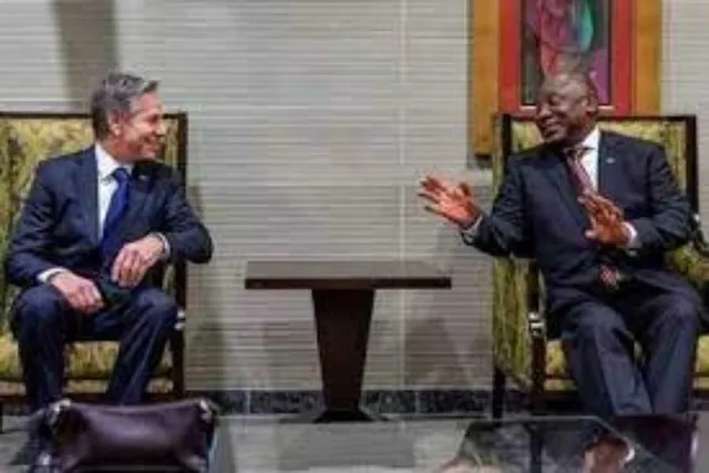 রাষ্ট্রপতির সঙ্গে দেখা করলেন ব্লিঙ্কেন