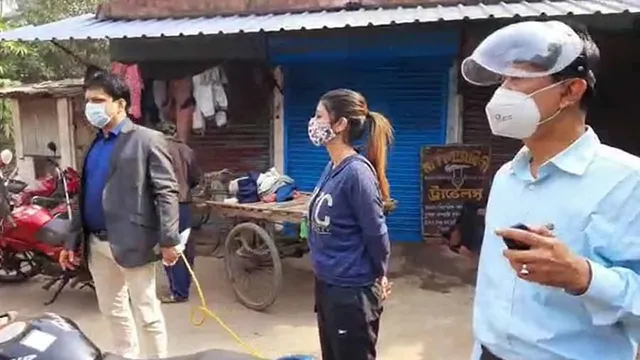 কোভিড সচেতনতায় পথে বিধায়ক