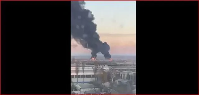 ইউক্রেনের গ্যাস স্টেশনে বিস্ফোরণ