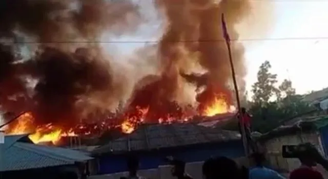 ফের উখিয়ার রোহিঙ্গা শিবিরে ভয়াবহ অগ্নিকান্ড