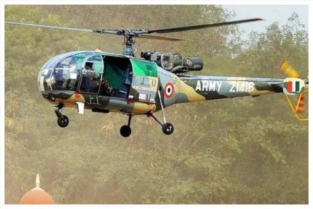 ভারতীয় সেনাবাহিনীর হেলিকপ্টার ক্র্যাশে মৃত এক পাইলট