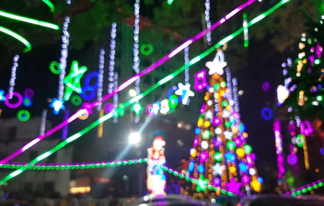 পার্কস্ট্রিটের আলোর রোশনাইতে চাপা পড়েছে ওমিক্রন